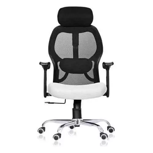Ib basics SKU-07 Metrix Grey High Back Mesh Ergonomicanomic Chair with Armrest