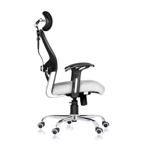 Ib basics SKU-07 Metrix Grey High Back Mesh Ergonomicanomic Chair with Armrest