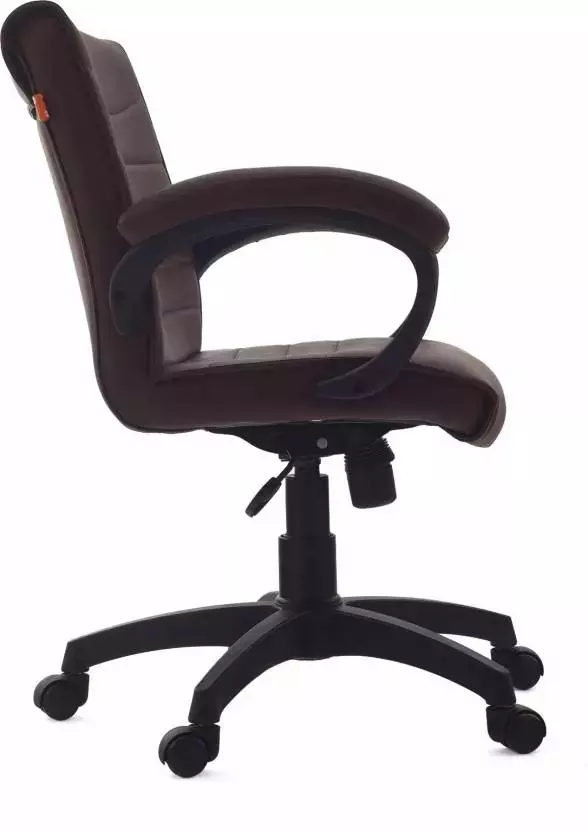 Ib basics Medium Back Leatherette Ergonomic Office Executive Chair Brown, Ergo017