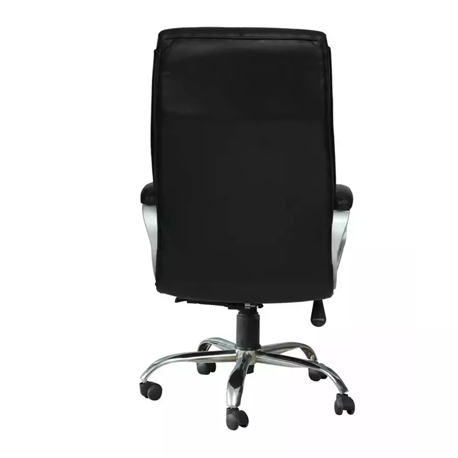 Ib basics High Back Leatherette Office Revolving Chair/Manager Chair Black, ER26