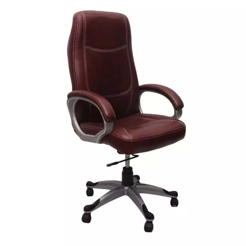 Chair Choice Executive Boss Chair Faux Leather Crimson Maroon
