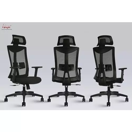 Rose Henley Ergonomic Office Chair ‎High Back Black India
