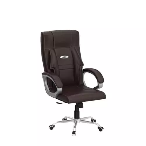 Rose  Revolving Office Chair 110 Kg Weight Capacity Brown
