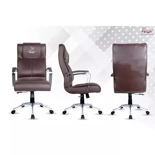 Rose  Revolving Office Chair 110 Kg Weight Capacity Brown