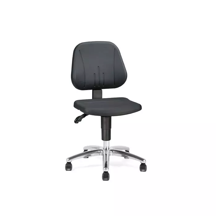 Treston Black Plastic Desk Chair 120 Kg Weight Capacity, C20PU-ESD