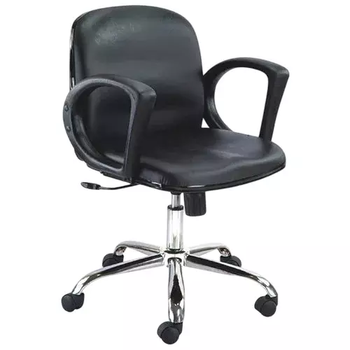 SAHANI Mid Back Office Chair Leatherette Arm Rest Black 2, SSF-20