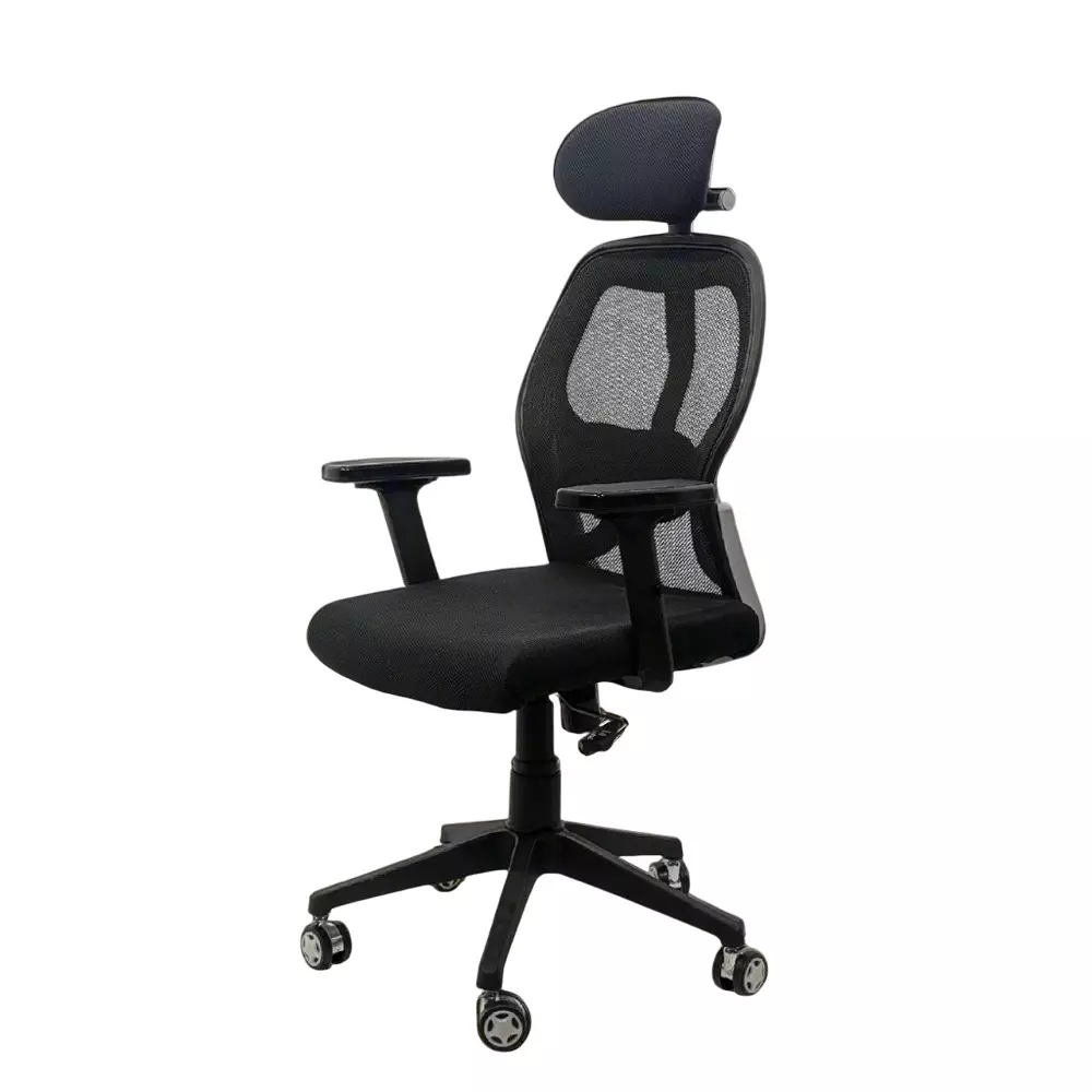 MY CUBICLES Titan Throne Matrix Ergonomic Office Chair High Back Polyurethane Foam Weight Capacity Upto 125 Kg Black, MC0054