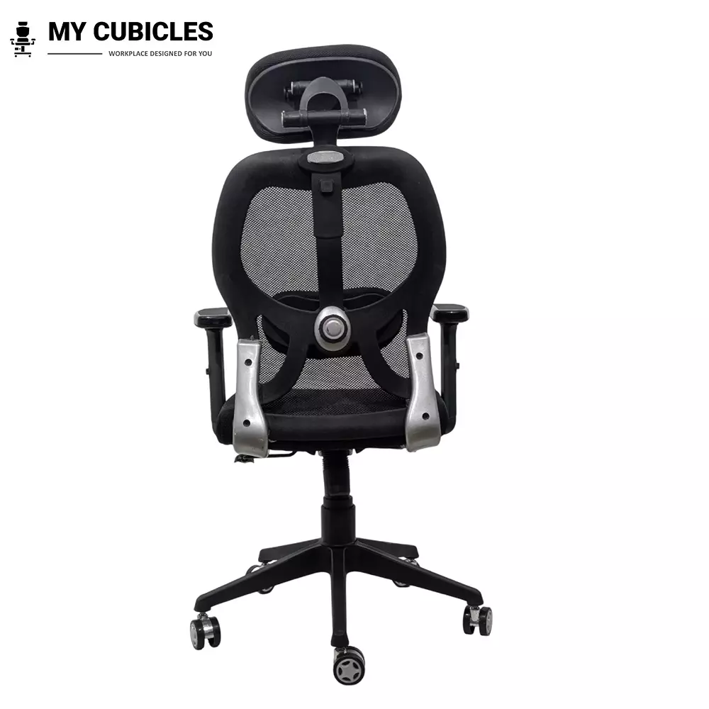 MY CUBICLES Titan Throne Matrix Ergonomic Office Chair High Back Polyurethane Foam Weight Capacity Upto 125 Kg Black, MC0054