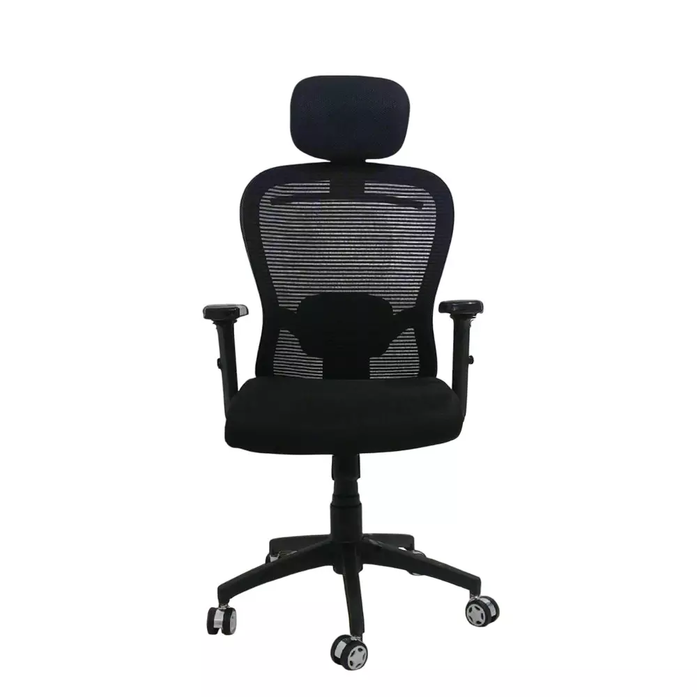 MY CUBICLES Cosmic Horizon Office Ergonomic Chair High Back Polyurethane Foam Weight Capacity Upto 120 Kg Black, MC0094