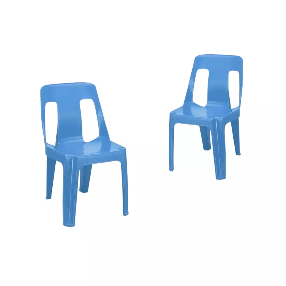 Maharaja Bahubali Stylish Heavy Duty Plastic Chairs Stackable & Armless 53x44x79 cm, A Gold (Pack of 6 Pcs)