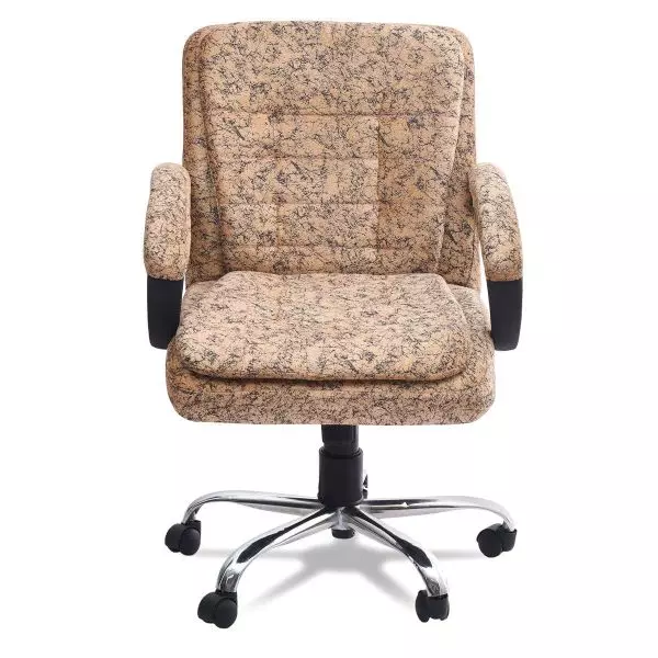 Ib basics Beige Leatherette Audace Office Visitor Chair
