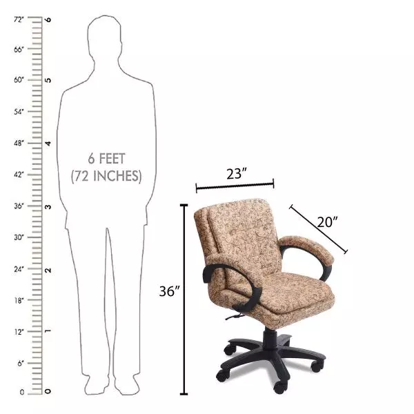 Ib basics Beige Leatherette Audace Office Visitor Chair