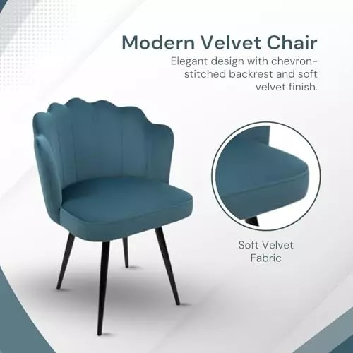 activa-crown-luxury-desk-chair-without-arm-rest-medium-back-velvet-teal-for-home-office-or-living-room