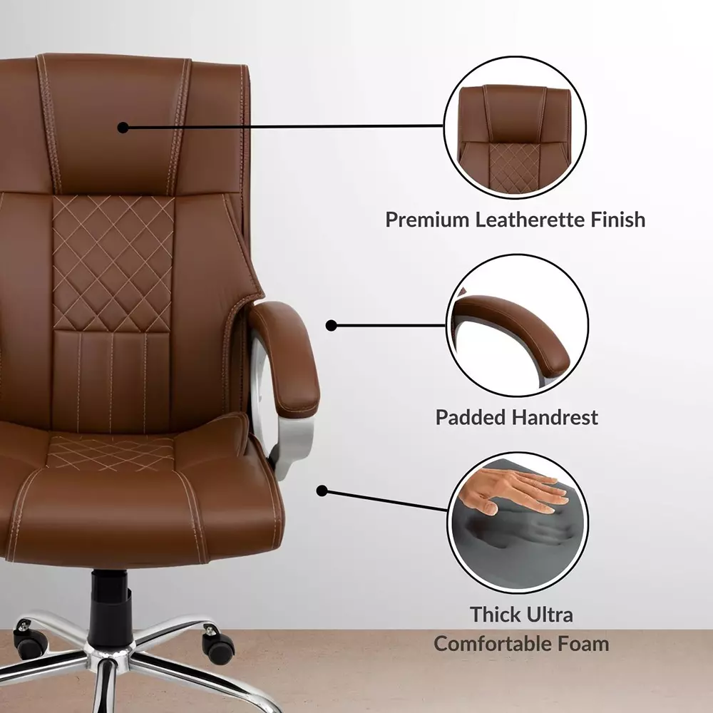 activa-kim-ergonomic-office-chair-with-padded-seat-arm-rest-high-back-premium-leatherette-brown-for-home-office-use