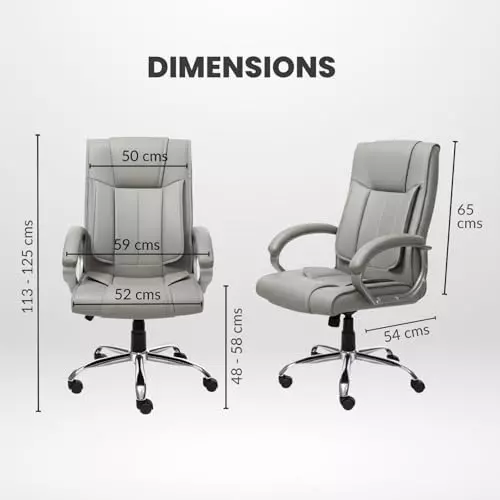 activa-kylie-ergonomic-boss-chair-with-padded-seat-arm-rest-high-back-premium-leatherette-pu-foam-grey-for-home-gaming-office-use