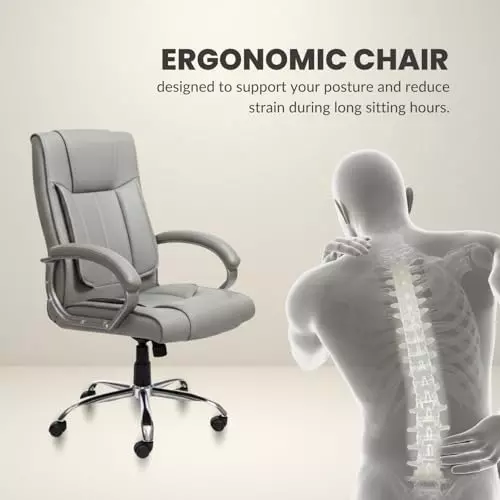 activa-kylie-ergonomic-boss-chair-with-padded-seat-arm-rest-high-back-premium-leatherette-pu-foam-grey-for-home-gaming-office-use