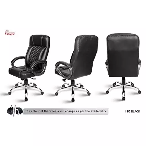Rose I10 Revolving Office Chair High Back Black India