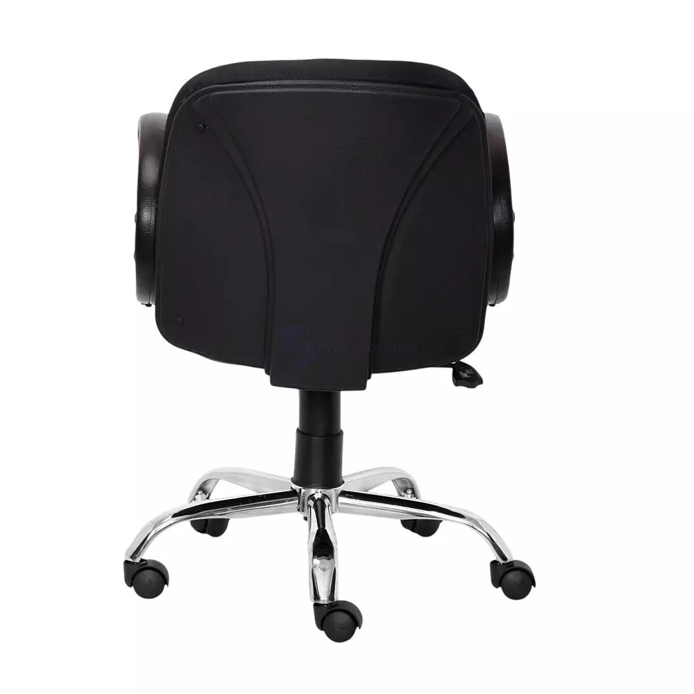 SAHANI Mid Back Office Chair Leatherette Arm Rest Black, SSF-20