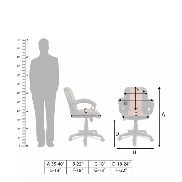 Ib basics Brown Leatherette Baxtonn Low Back Office Executive Chair