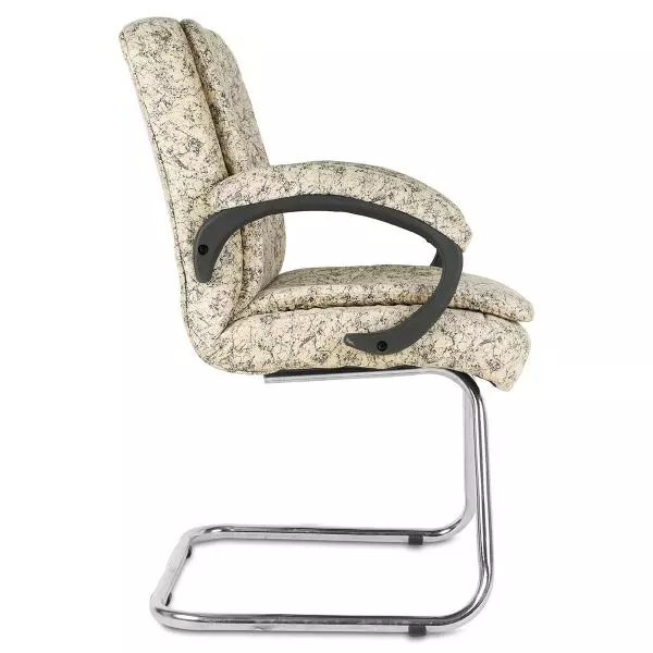 Ib basics Beige Leatherette Baxtonn Office Visitor Chair