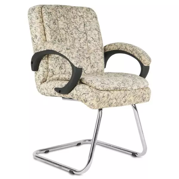 Ib basics Beige Leatherette Baxtonn Office Visitor Chair