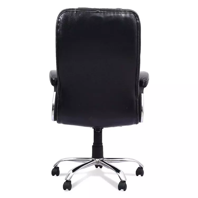 Ib basics Black Leatherette Dolcezza High Back Executive Swivel Office Desk Chair