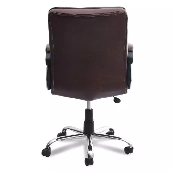 Ib basics Dark Bown Leatherette Oxamy Medium Back Ergonomicanomic Office Executive Chair