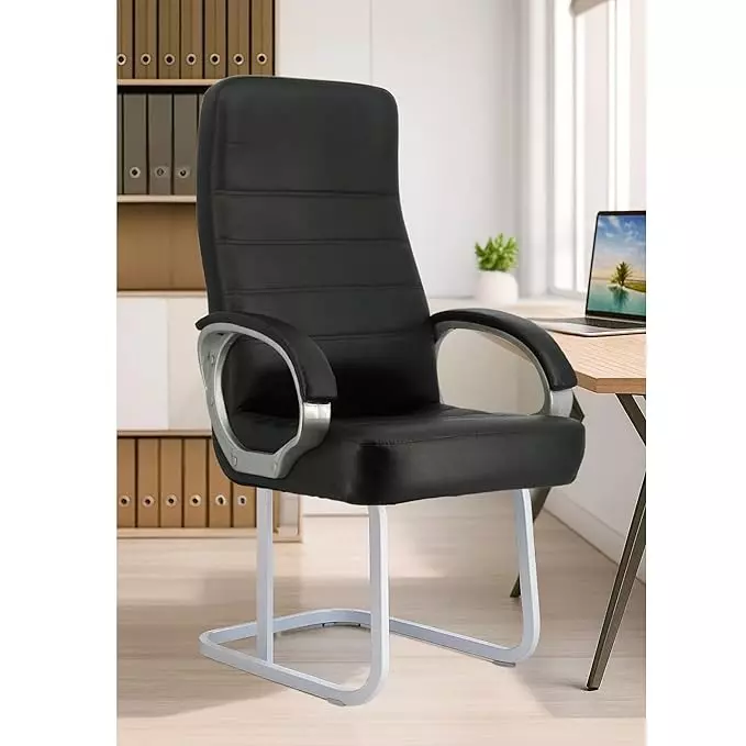 rolex-high-back-visitor-office-chair-with-double-support-legs-cushion-padded-handles-150-kg-weight-capacity-synthetic-leather-upholstery-black
