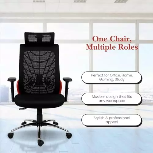 activa-cyber-ergonomic-computer-chair-with-arm-rest-or-adjustable-headrest-high-back-mesh-fabric-lumbar-support-black-red-for-home-office-or-living-room