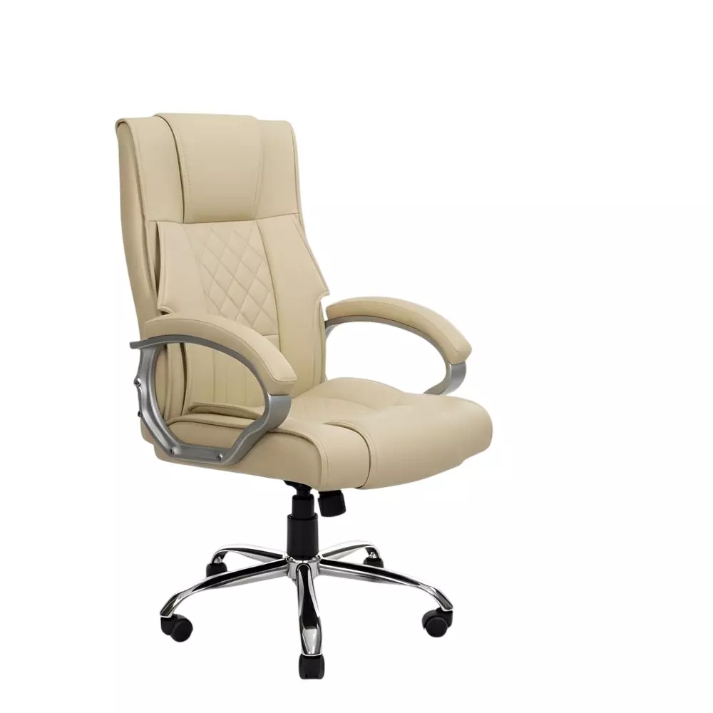 Activa Kim Ergonomic Office Chair with Padded Seat & Arm Rest High Back Premium Leatherette for Home & Office Use
