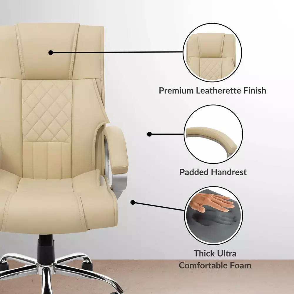 activa-kim-ergonomic-office-chair-with-padded-seat-arm-rest-high-back-premium-leatherette-beige-for-home-office-use