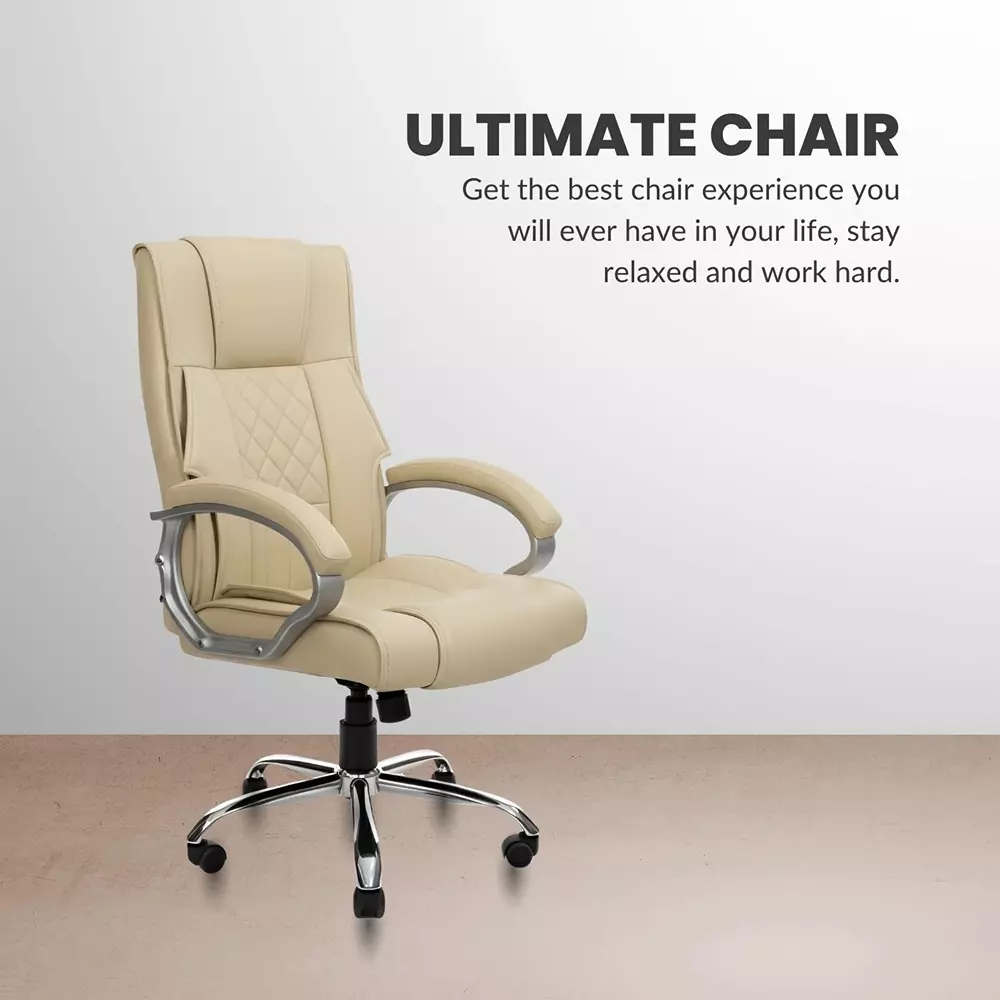 activa-kim-ergonomic-office-chair-with-padded-seat-arm-rest-high-back-premium-leatherette-beige-for-home-office-use