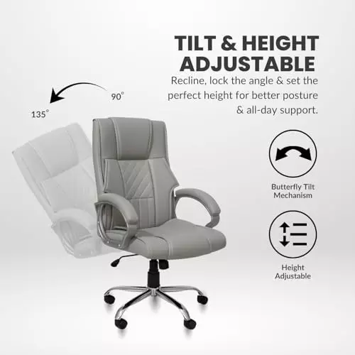 activa-kim-ergonomic-office-chair-with-padded-seat-arm-rest-high-back-premium-leatherette-grey-for-home-office-use