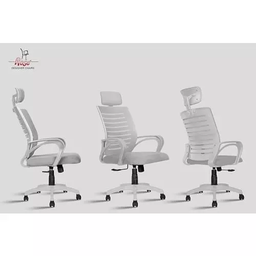 Rose Elite Ergonomic Office Chair High Back Grey India