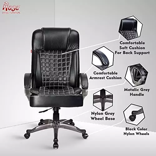 rose-eleganz-revolving-office-chair-with-armrest-high-back-black