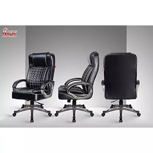 rose-eleganz-revolving-office-chair-with-armrest-high-back-black