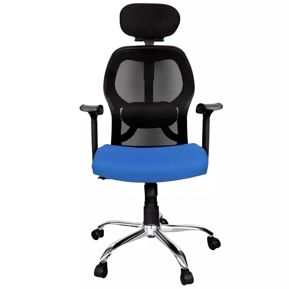 SAHANI Matrix High Back Office Chair Mesh Fabric Arm Rest Blue, SSF-01
