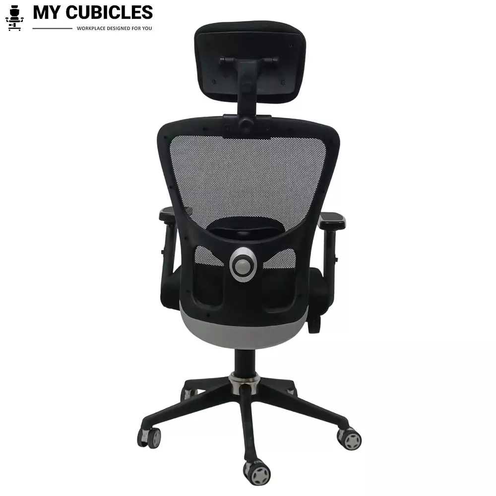 MY CUBICLES Majesty Ergonomic Executive Office Chair High Back Polyurethane Foam Weight Capacity Upto 115 Kg Black, MC0010