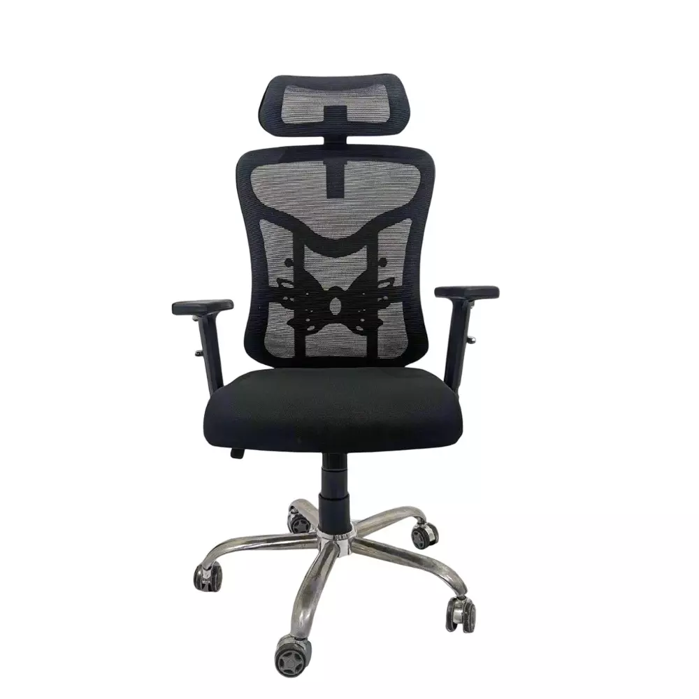MY CUBICLES Sovereign Office Chair High Back Polyurethane Foam Weight Capacity Upto 115 Kg Black, MC0085