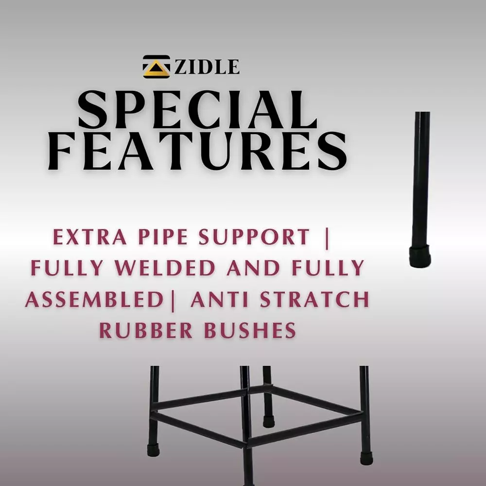 Zidle Bloom Dining Chair Set Faux Leatherette Solid Back Grey for Living Room, Dining, Restaurant, Study, Balcony, Kitchen (Pack of 4)