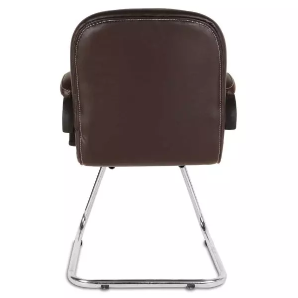 Ib basics Dark Bown Leatherette Baxtonn Office Visitor Chair