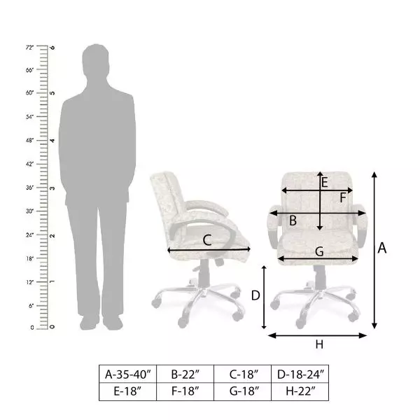 Ib basics Beige Fabric Baxtonn Low Back Office Executive Chair