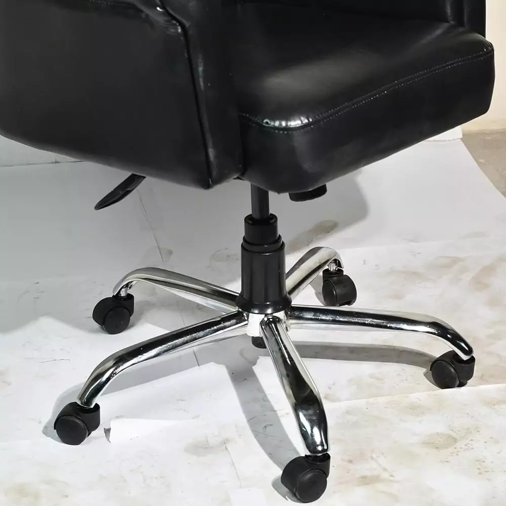 zidle-maharaja-high-back-wooden-office-revolving-chair-black-color-with-spacious-cushion-seat-and-metal-chrome-base