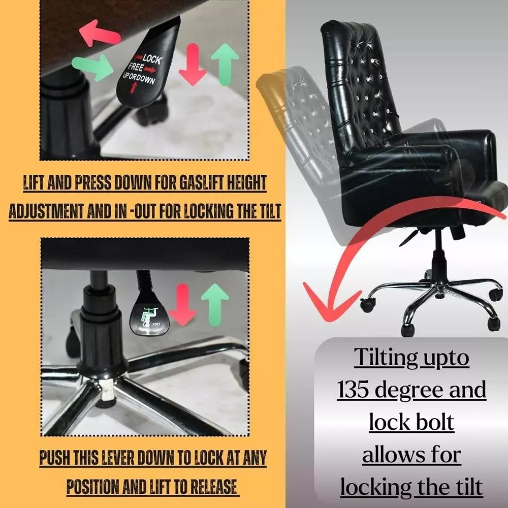 zidle-maharaja-high-back-wooden-office-revolving-chair-black-color-with-spacious-cushion-seat-and-metal-chrome-base