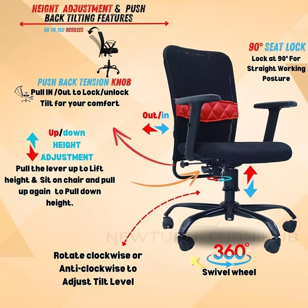 newturn-sigma-office-chairs-blue-25-x-25-x-25-cm
