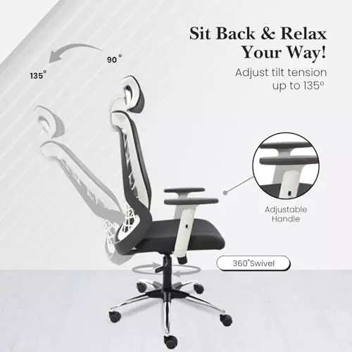 activa-cyber-ergonomic-computer-chair-with-arm-rest-or-adjustable-headrest-high-back-mesh-fabric-lumbar-support-white-grey-for-home-office-or-living-room