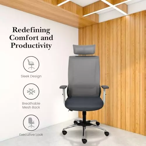 activa-cyber-ergonomic-computer-chair-with-arm-rest-or-adjustable-headrest-high-back-mesh-fabric-lumbar-support-white-grey-for-home-office-or-living-room