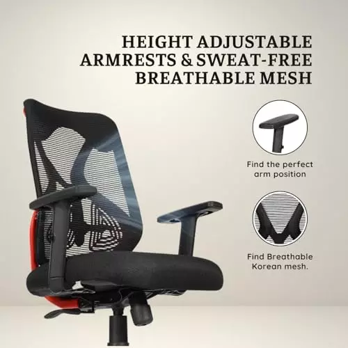 activa-hector-ergonomic-office-chair-with-2d-arm-rest-adjustable-height-medium-back-mesh-fabric-lumbar-support-black-red-for-home-office-use