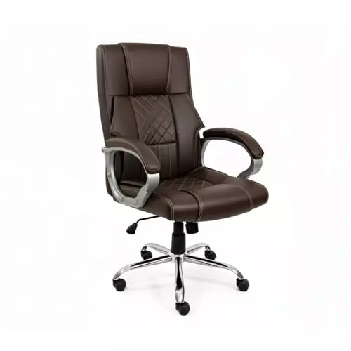 activa-kim-ergonomic-office-chair-with-padded-seat-arm-rest-high-back-premium-leatherette-coffee-for-home-office-use