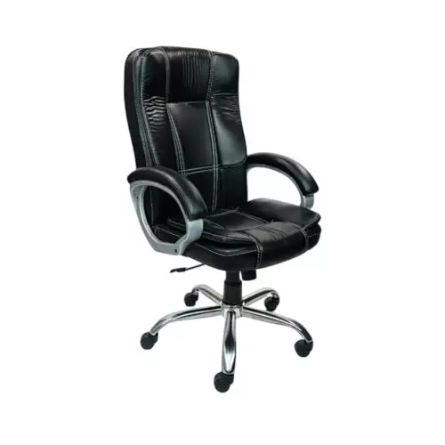 Activa Space Executive Office Chair With Arm Rest High Back PU Leather Black for Home & Office Use